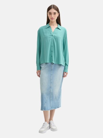 TOM TAILOR DENIM Blouse in Blauw