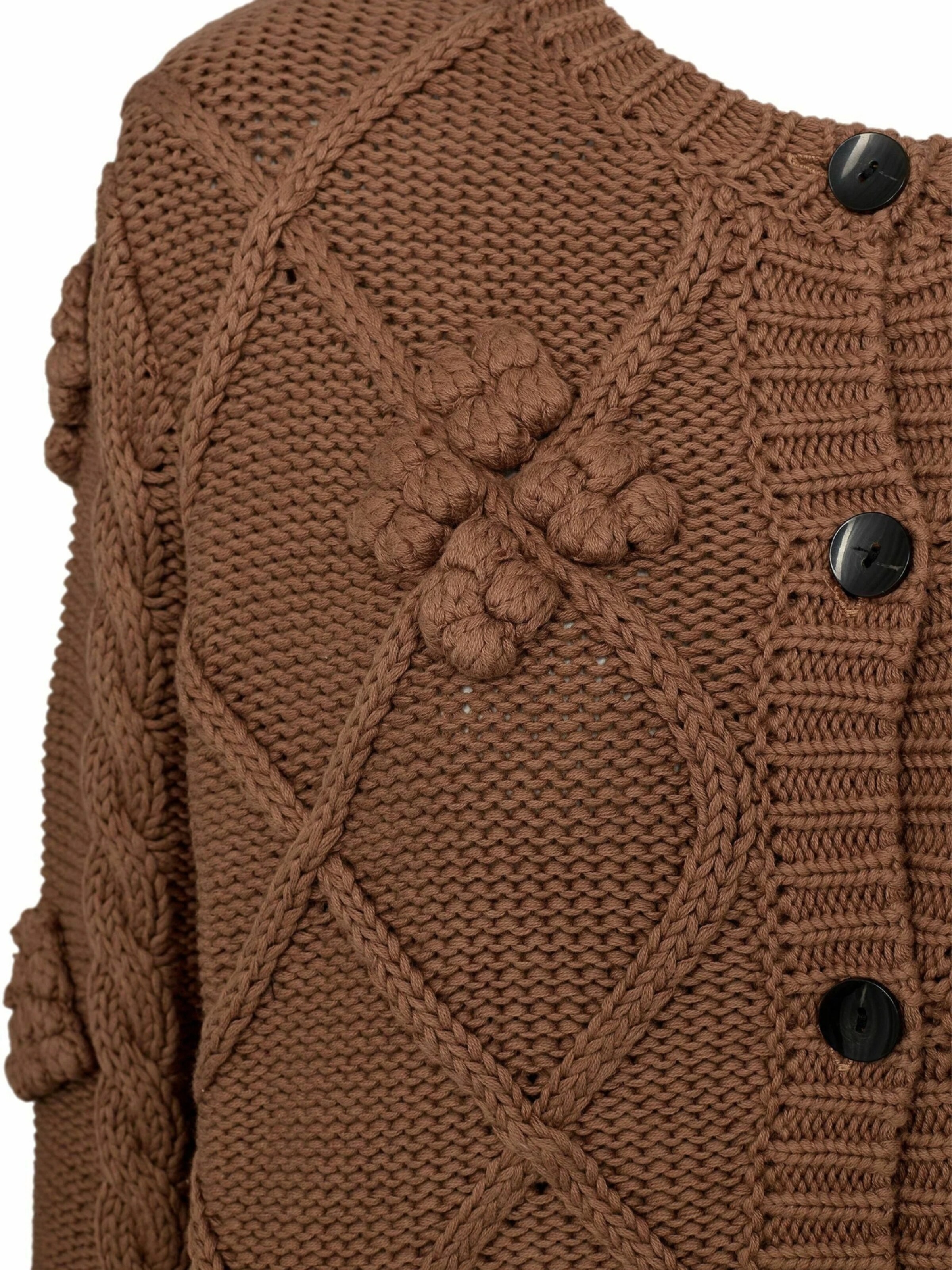 Pieszak Cardigan 'Pearl' i brun