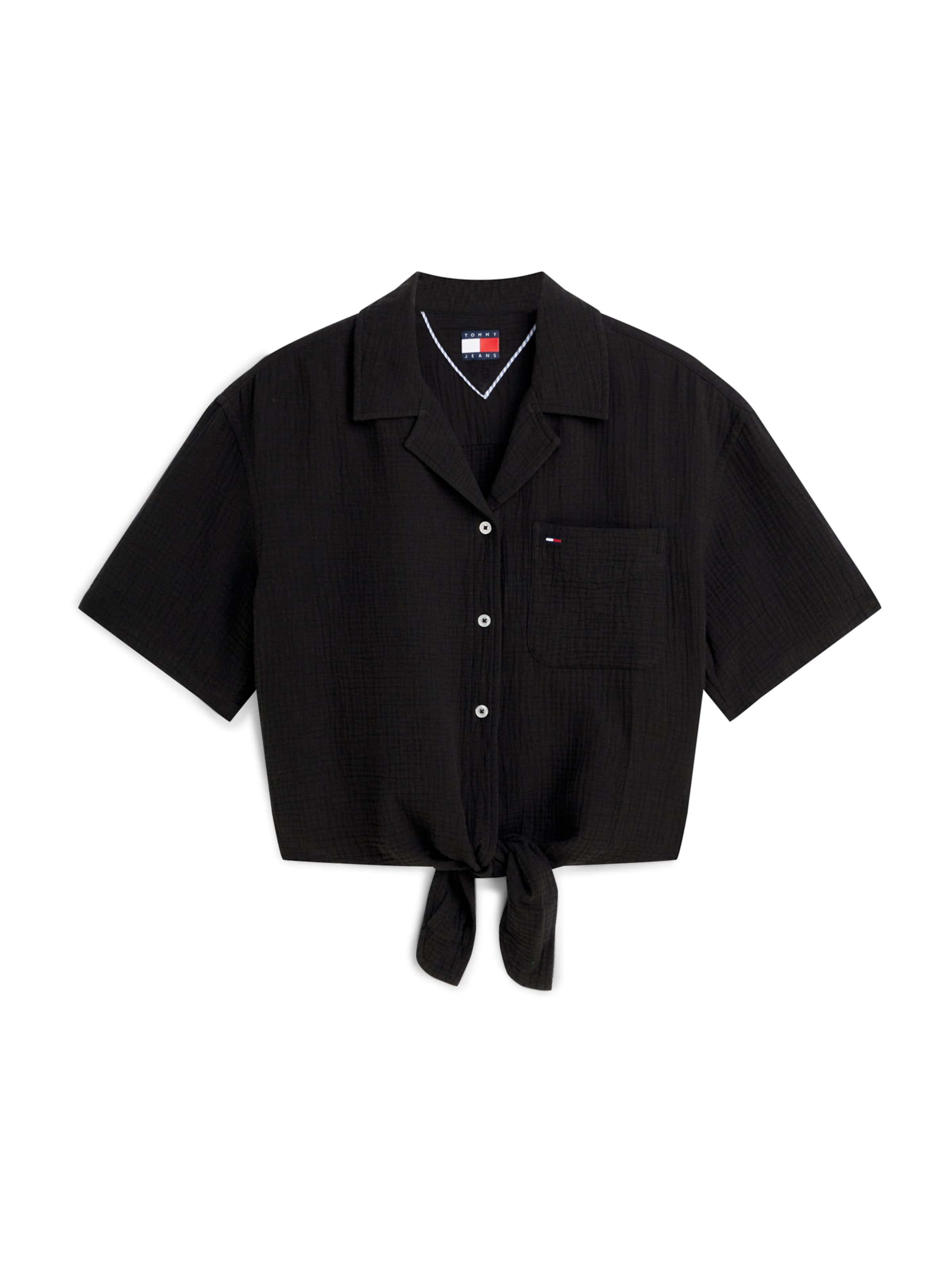 Tommy Jeans Блузка в Черный: спереди