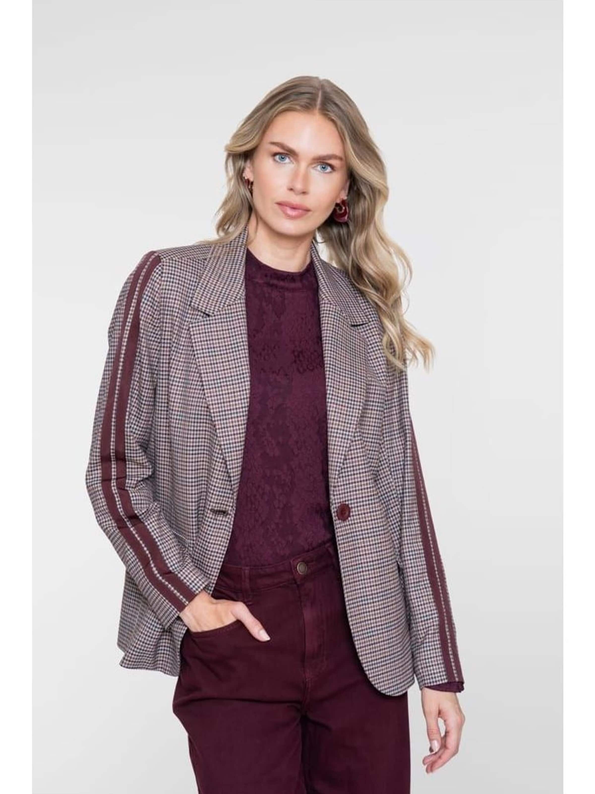 Geisha Blazers in Bruin: voorkant