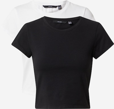 VERO MODA Shirt 'MAXI' in de kleur Zwart / Wit, Productweergave
