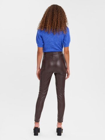 VERO MODA Slimfit Leggings 'Lana' in Braun