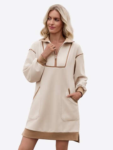 Imily Bela Jurk in Beige: voorkant