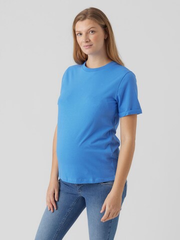 MAMALICIOUS T-shirt 'New Eva' i blå: framsida
