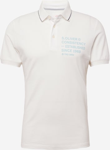 s.Oliver Poloshirt in Weiß: predná strana