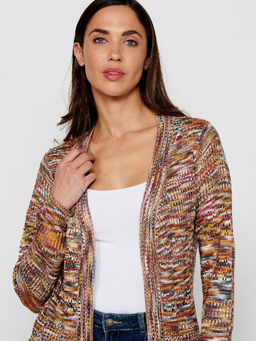 Cardigan KOROSHI en mélange de couleurs