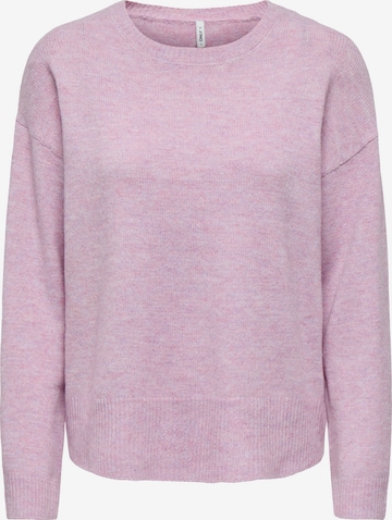 Pull-over 'ONLOLIVIA' ONLY en rose : devant