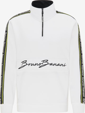 BRUNO BANANI Sweatshirt 'Morgan' in Wit: voorkant