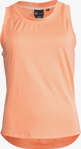 Spyder Sporttop in Oranje: voorkant