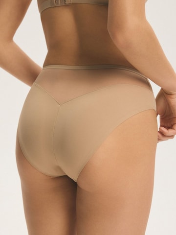 ESOTIQ - Panti 'Slip Basic, nahtlos, glatte Microfaser, transparent' en beige