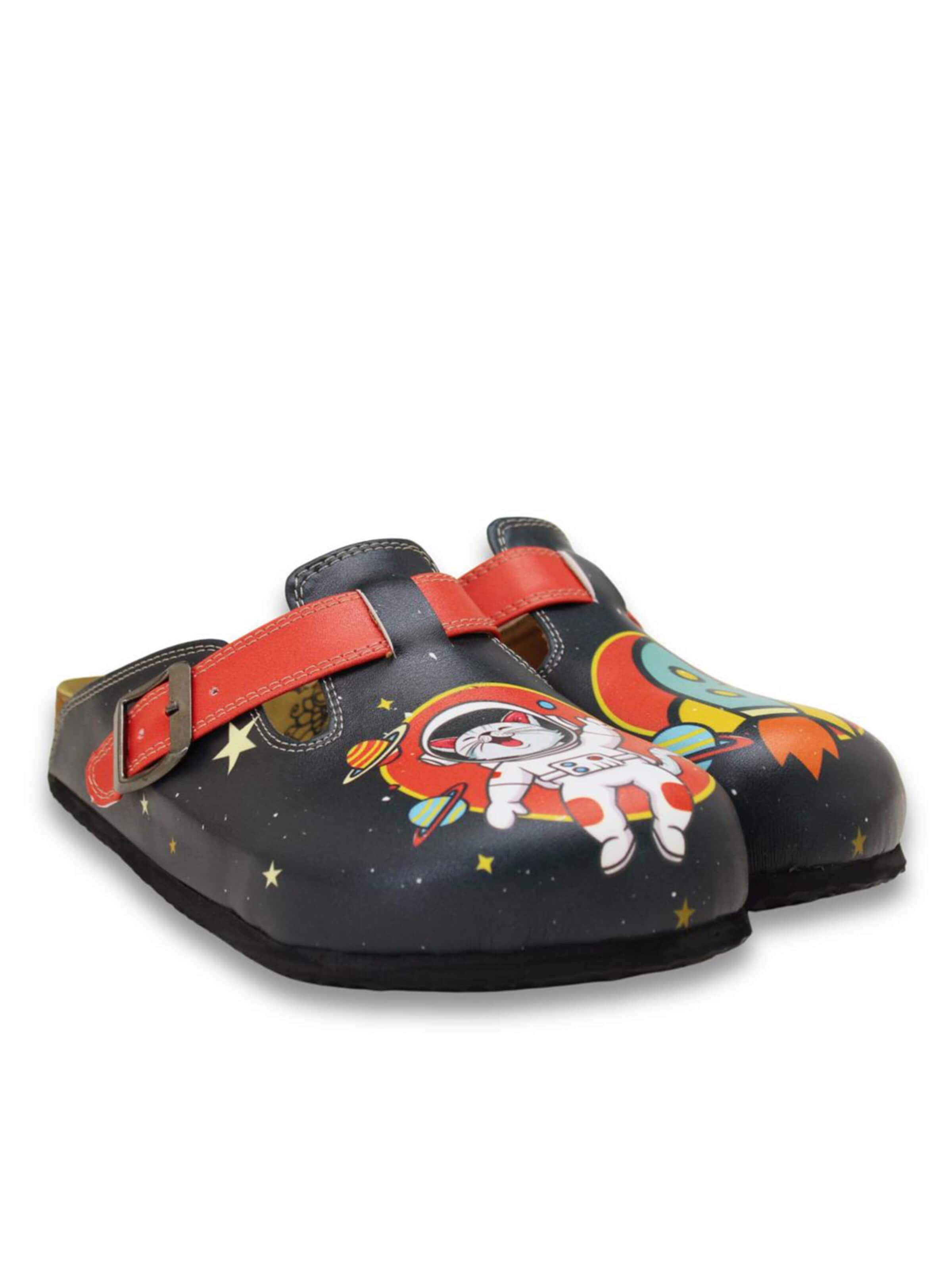Goby Clogs 'Calceo'‌‌‌‌‌‌‌‌‌ in Schwarz