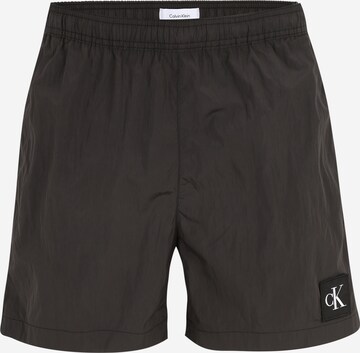 Shorts de bain Calvin Klein Swimwear en noir : devant