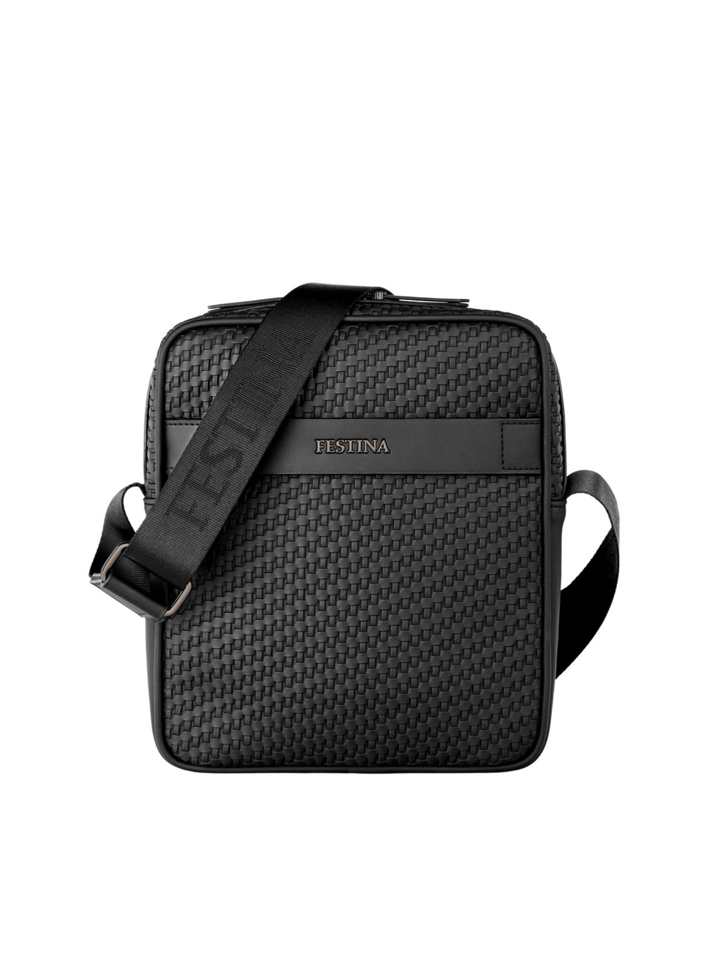 FESTINA Taška přes rameno 'Reporter bag Interlace' – černá: přední strana