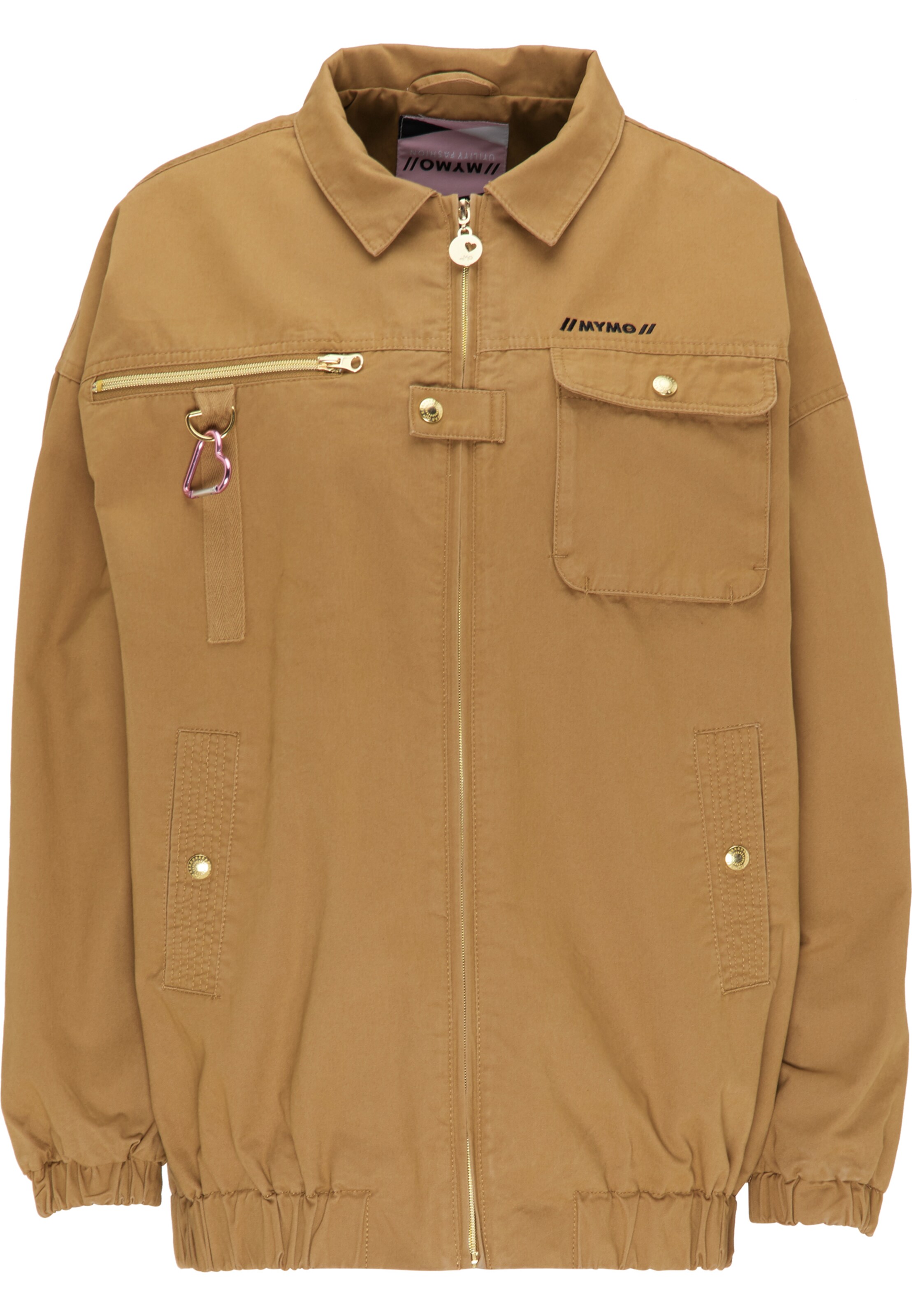 MYMO Between-Season Jacket in Beige: front