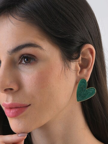 Boucles d'oreilles 'Zephyra' SOHI en vert