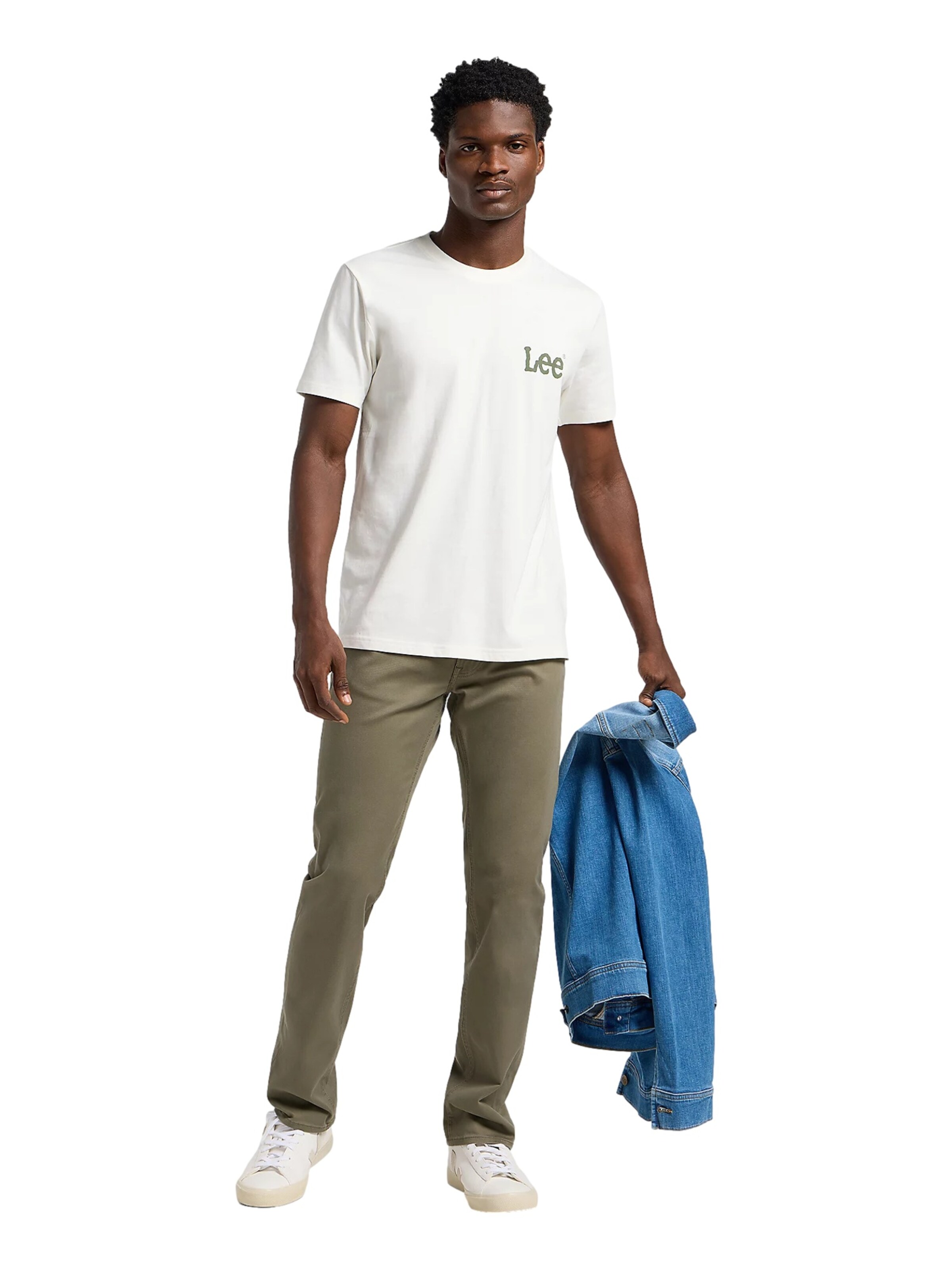 Maglietta 'Wobbly' di Lee in bianco