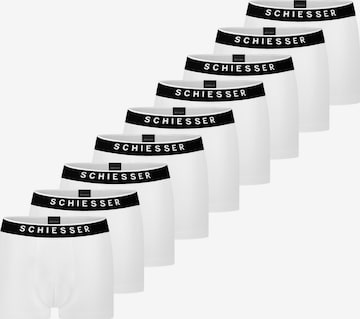SCHIESSER Boxer shorts '95/5 Cotton' in White: front
