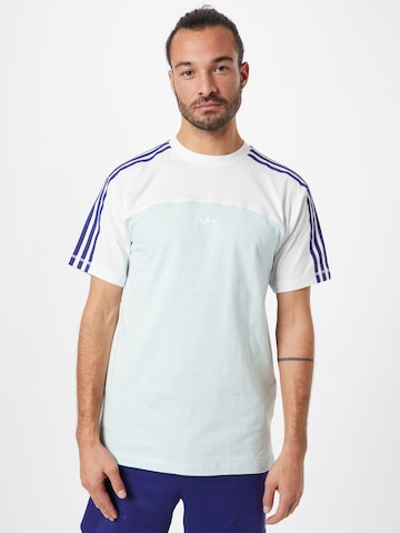 ADIDAS ORIGINALS Футболка 'Blocked 3-Stripes' в Синий: спереди