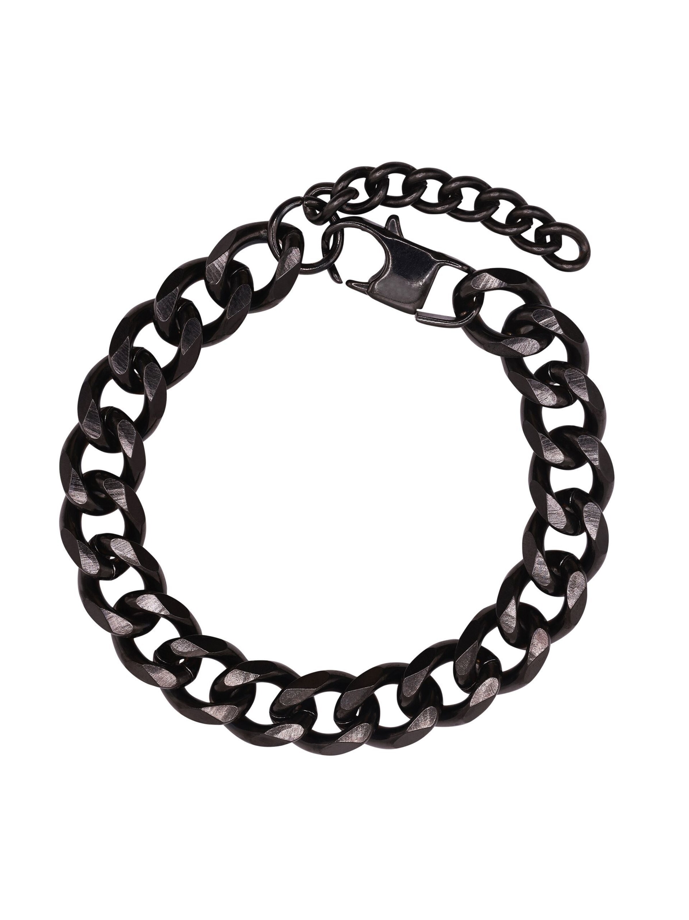 Bracelet 'Tommy' Heideman en noir : devant