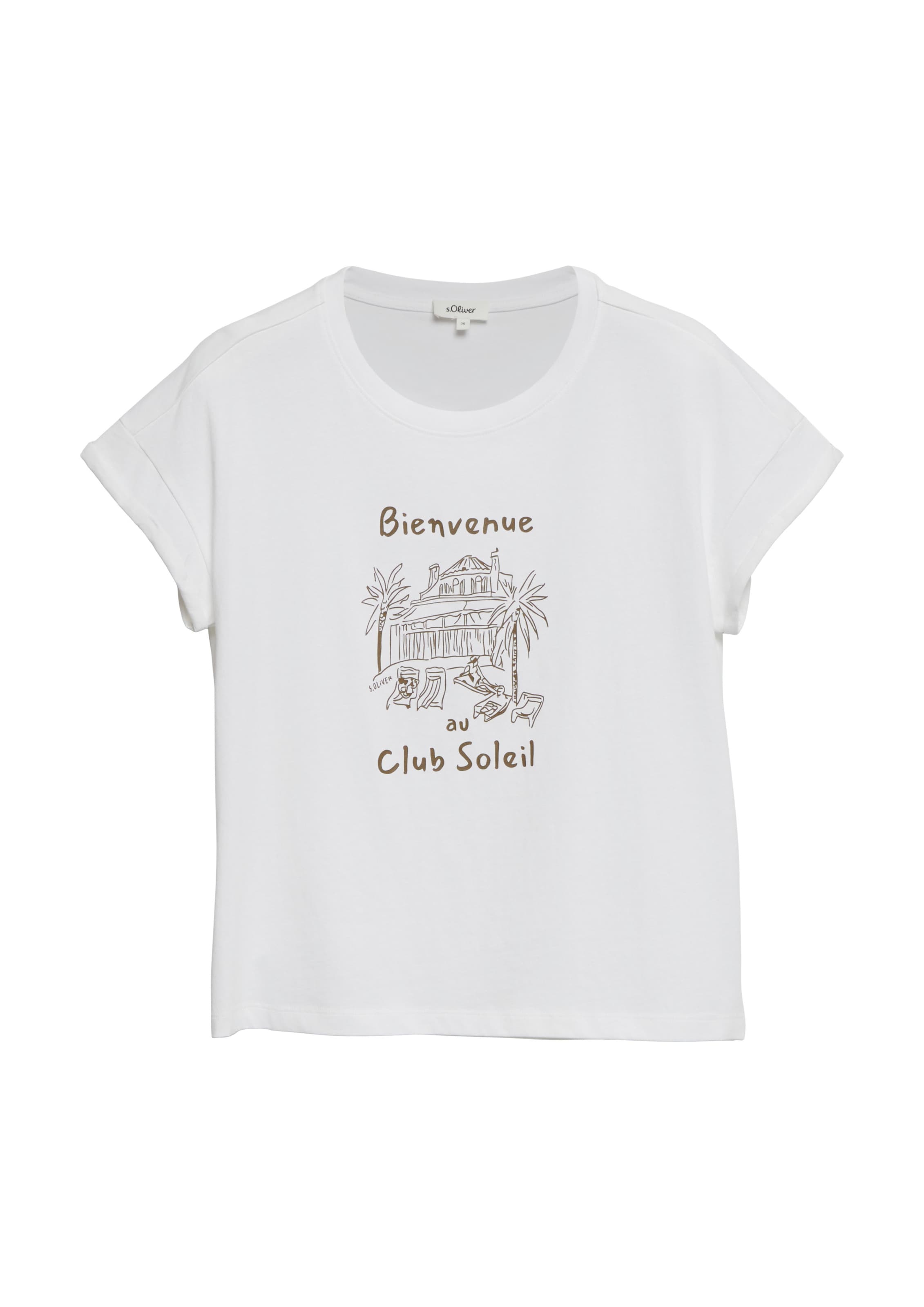 s.Oliver T-Shirt in Weiß: Vorderseite
