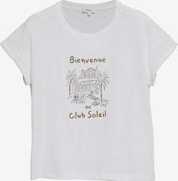 s.Oliver T-Shirt in Weiß: Vorderseite