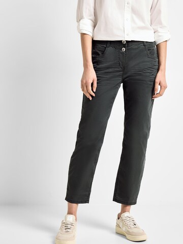 CECIL Slim fit Trousers 'Scarlett' in Black: front