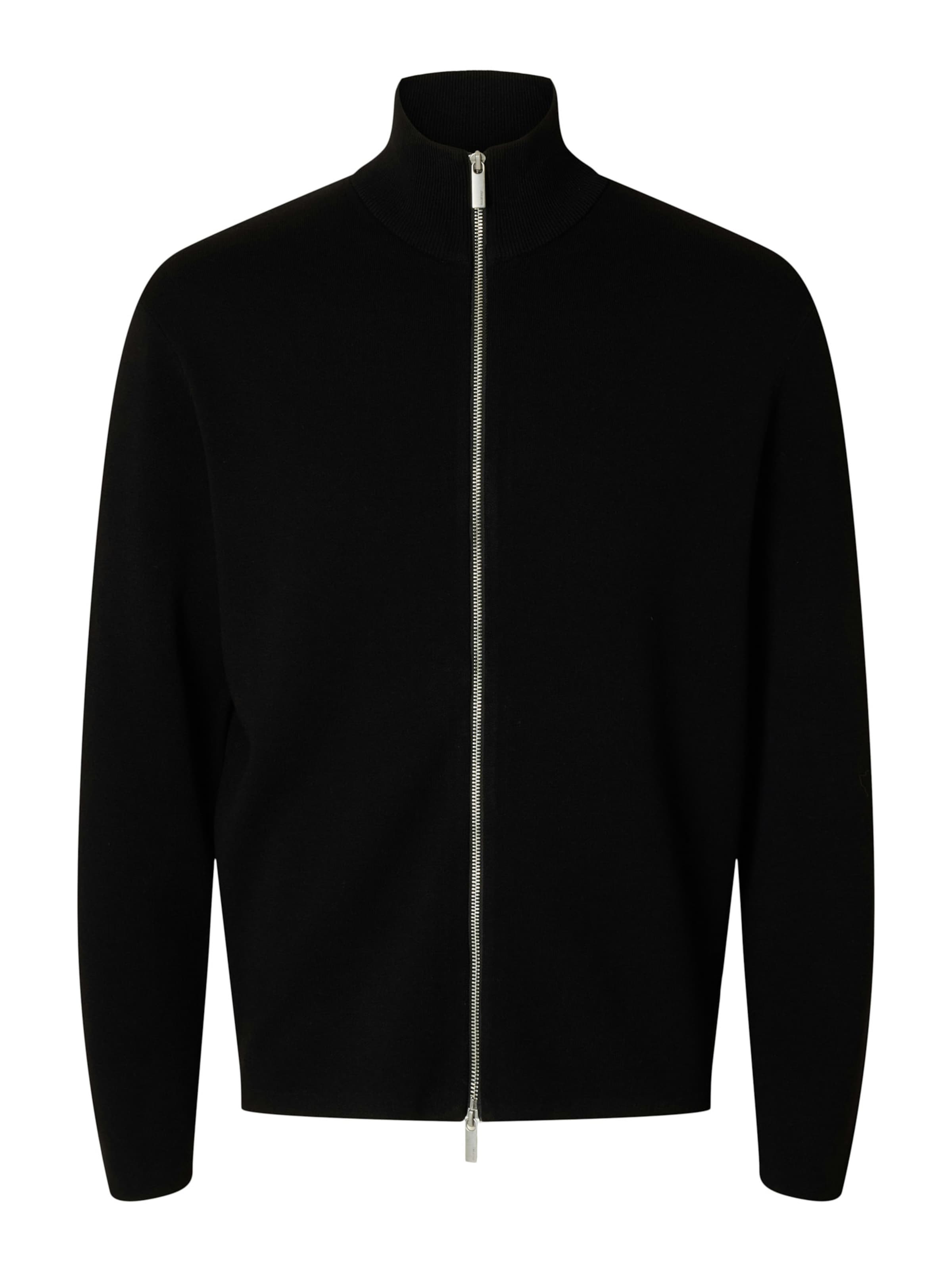 SELECTEDKardigan &#x27;SLHTeller&#x27; - crna boja: prednji dio