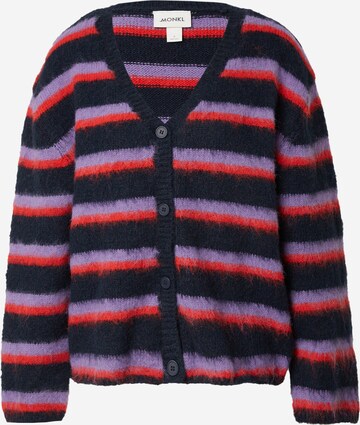 Monki Knit Cardigan in Blue: front