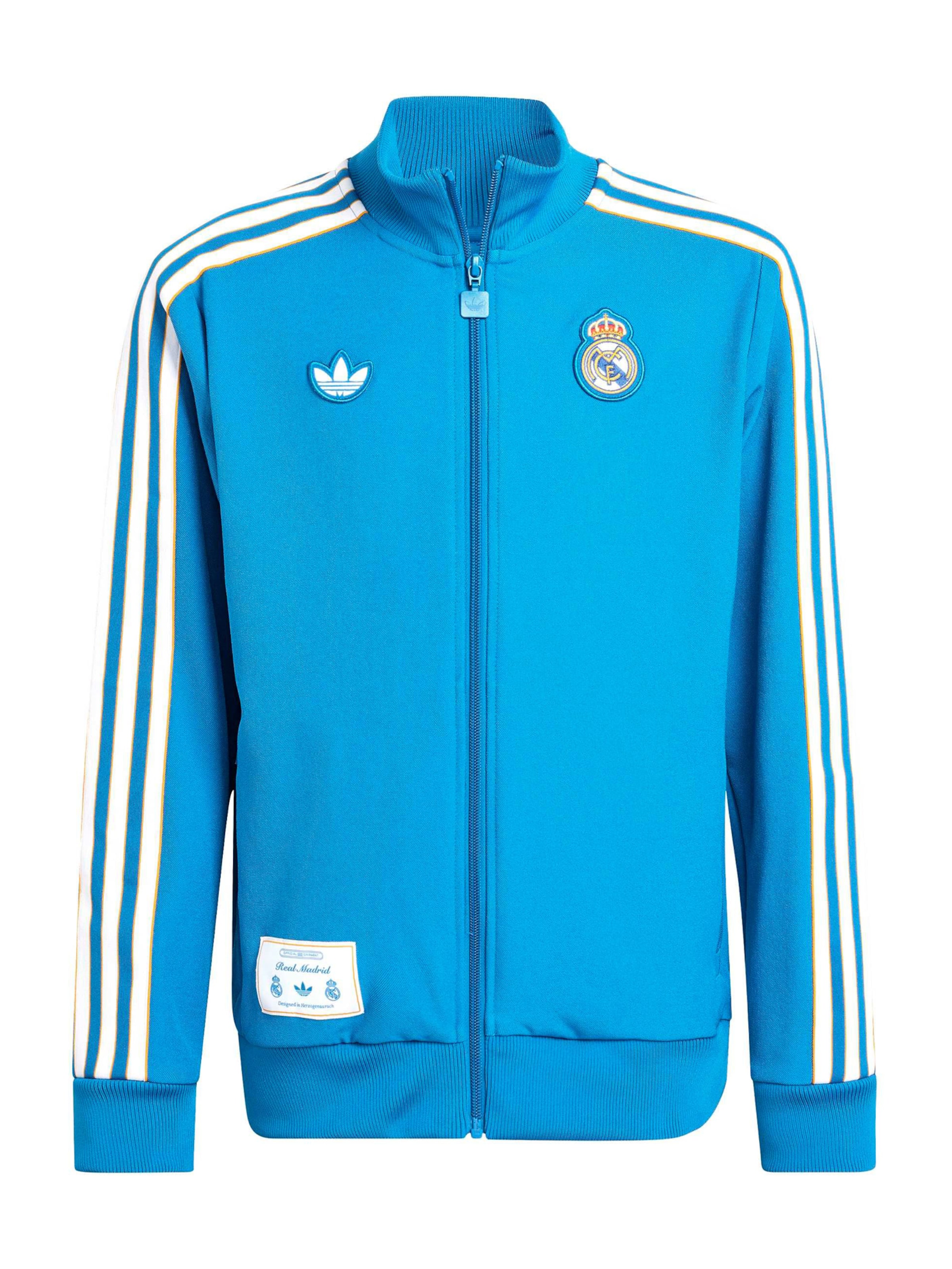 ADIDAS ORIGINALS Ζακέτα φούτερ 'Real Madrid Terrace Icons' σε μπλε: μπροστά