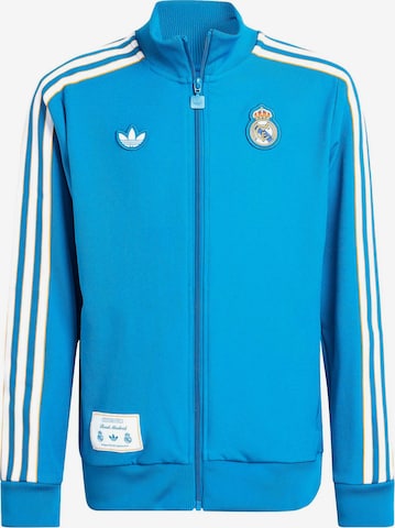 mėlyna ADIDAS ORIGINALS Sportinis džemperis 'Real Madrid Terrace Icons': priekis