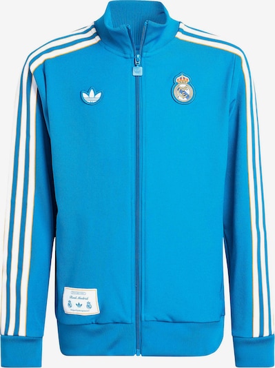ADIDAS ORIGINALS Sportski gornji dio trenirke 'Real Madrid Terrace Icons' u nebesko plava / zlatno žuta / bijela, Pregled proizvoda
