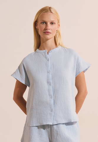 ETAM Slaapshirt 'Soleia' in Blauw: voorkant