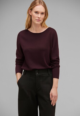 STREET ONE Pullover in Braun: Vorderseite