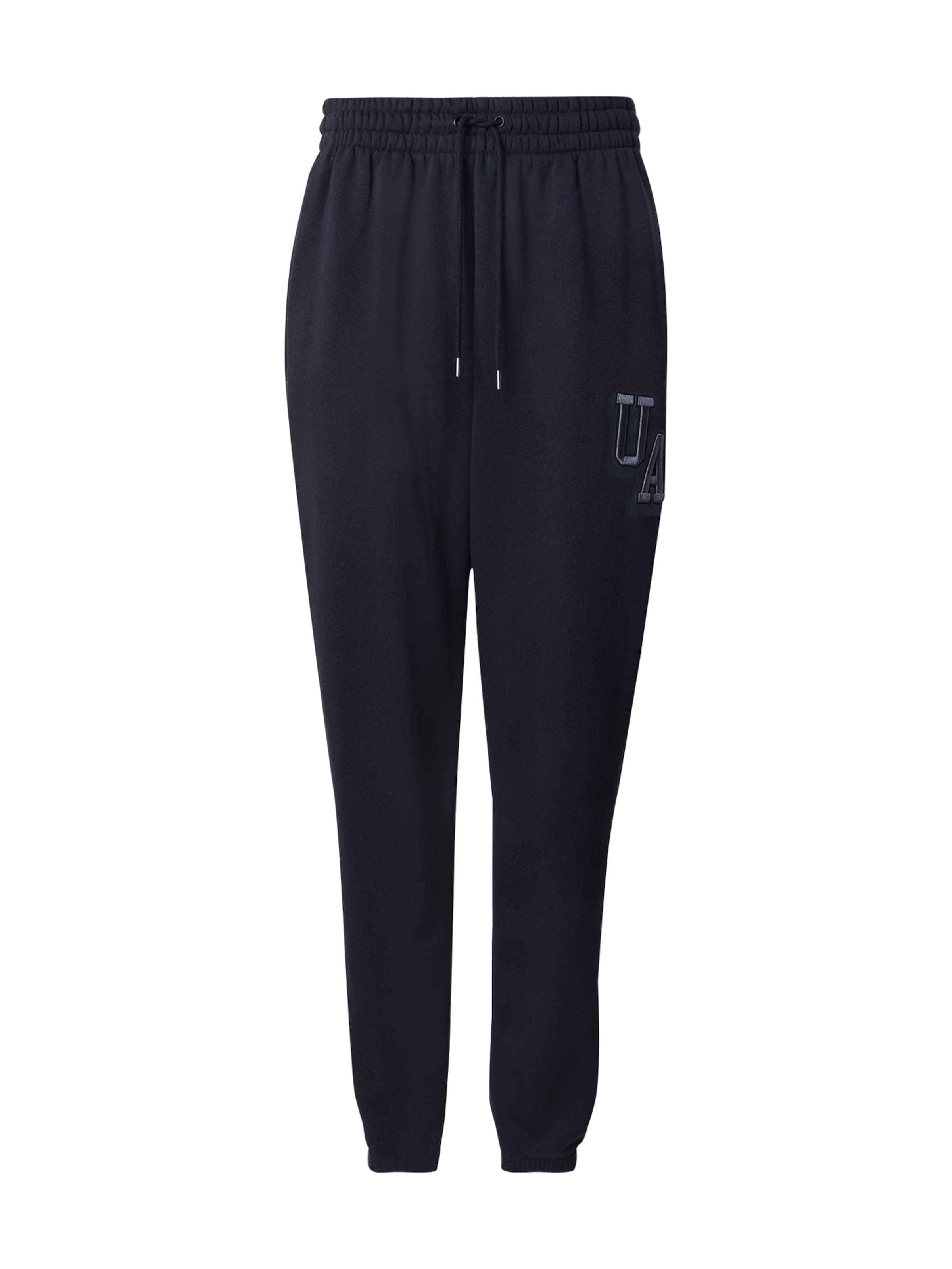 UNDER ARMOUR - Tapered Pantalón deportivo en negro: frente