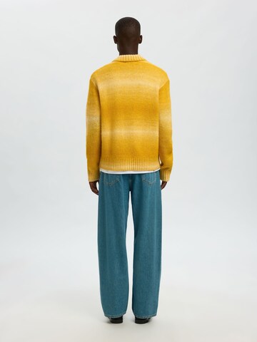 SELECTED Knit cardigan in Yellow