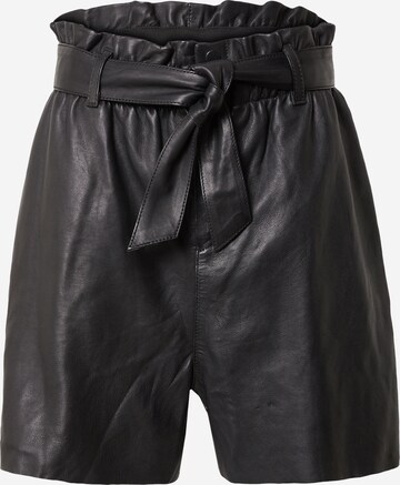 Gipsy Широка кройка Панталон 'Lizz' в черно: отпред