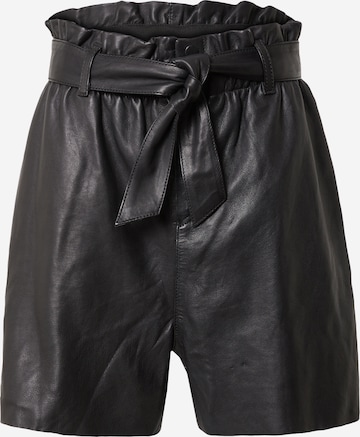 Gipsy Lużny krój Spodnie 'Lizz' w kolorze czarny: przód