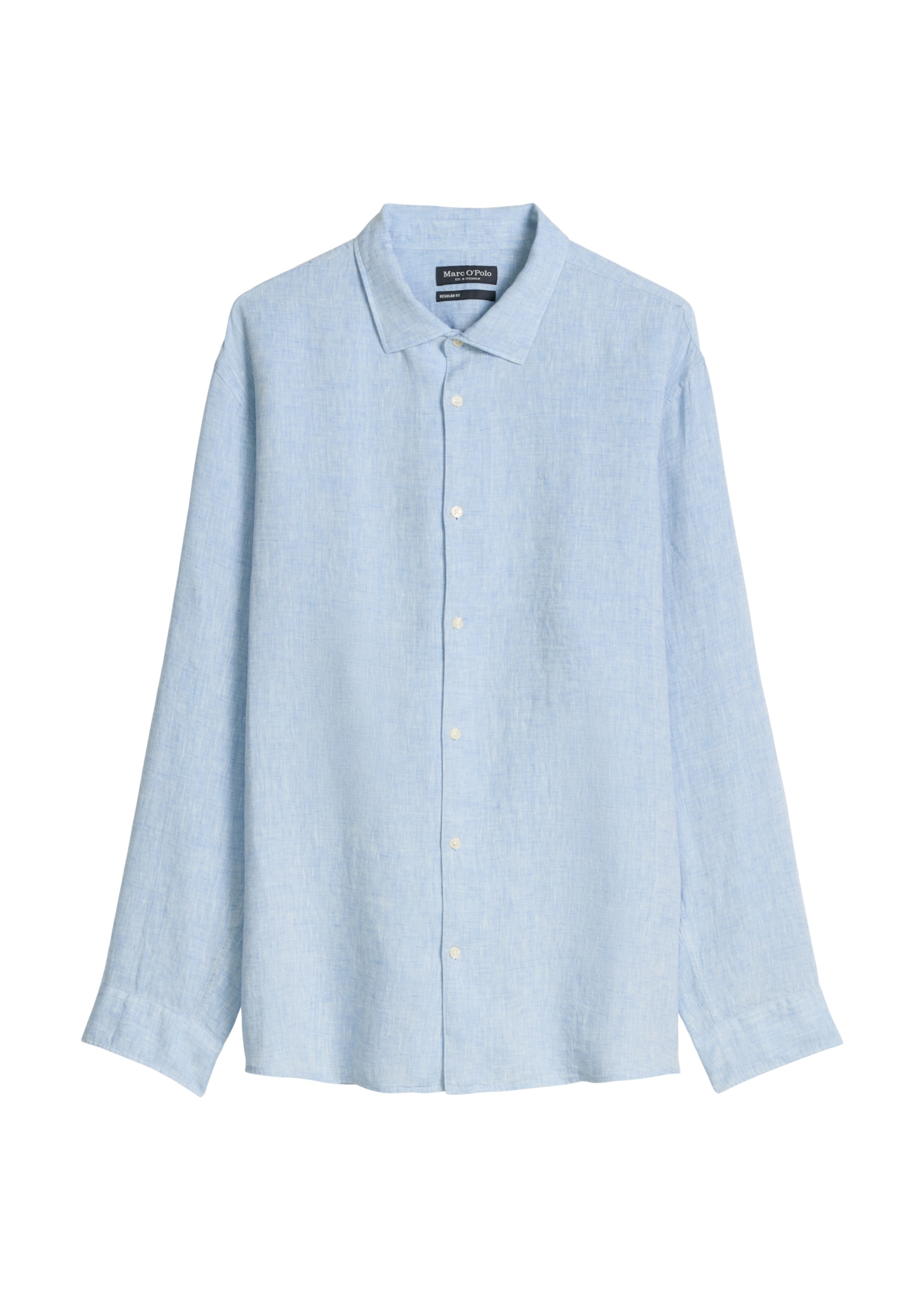 Marc O'Polo Button Up Shirt in Blue: front