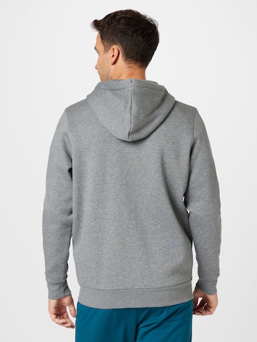 UNDER ARMOUR Athletic Zip-Up Hoodie 'Essential' in Grey