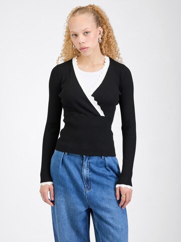 Pull-over 'Inge' ABOUT YOU en noir : devant