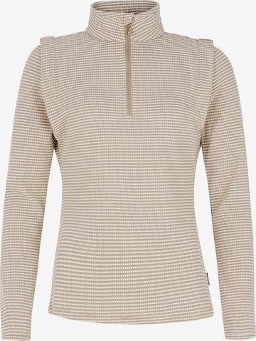 PROTEST Sportsweatshirt 'PRTIVORY' in Braun: Vorderseite