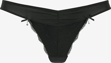 LASCANA Thong in Black: front