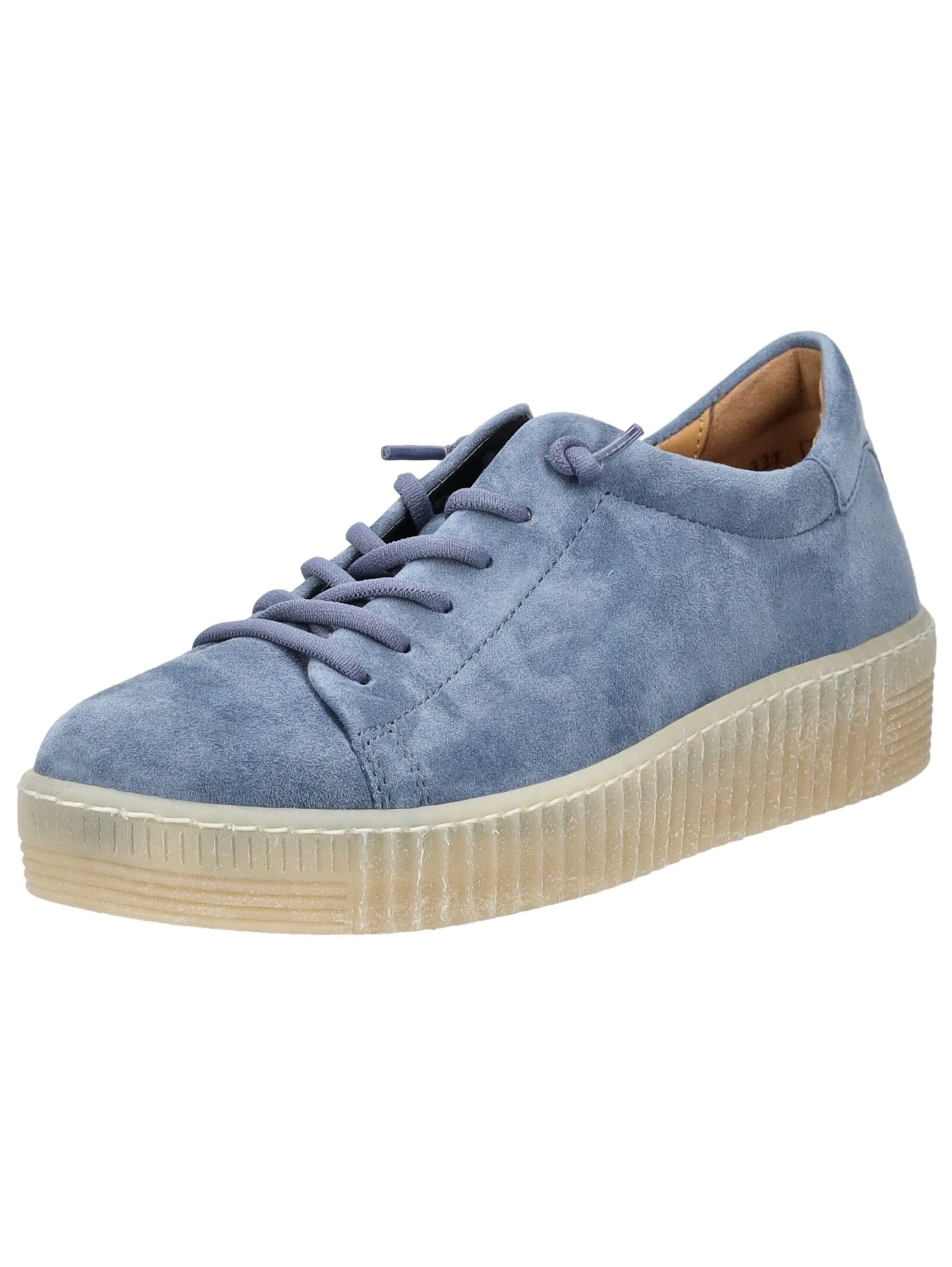 GABOR Platform trainers in Blue: front