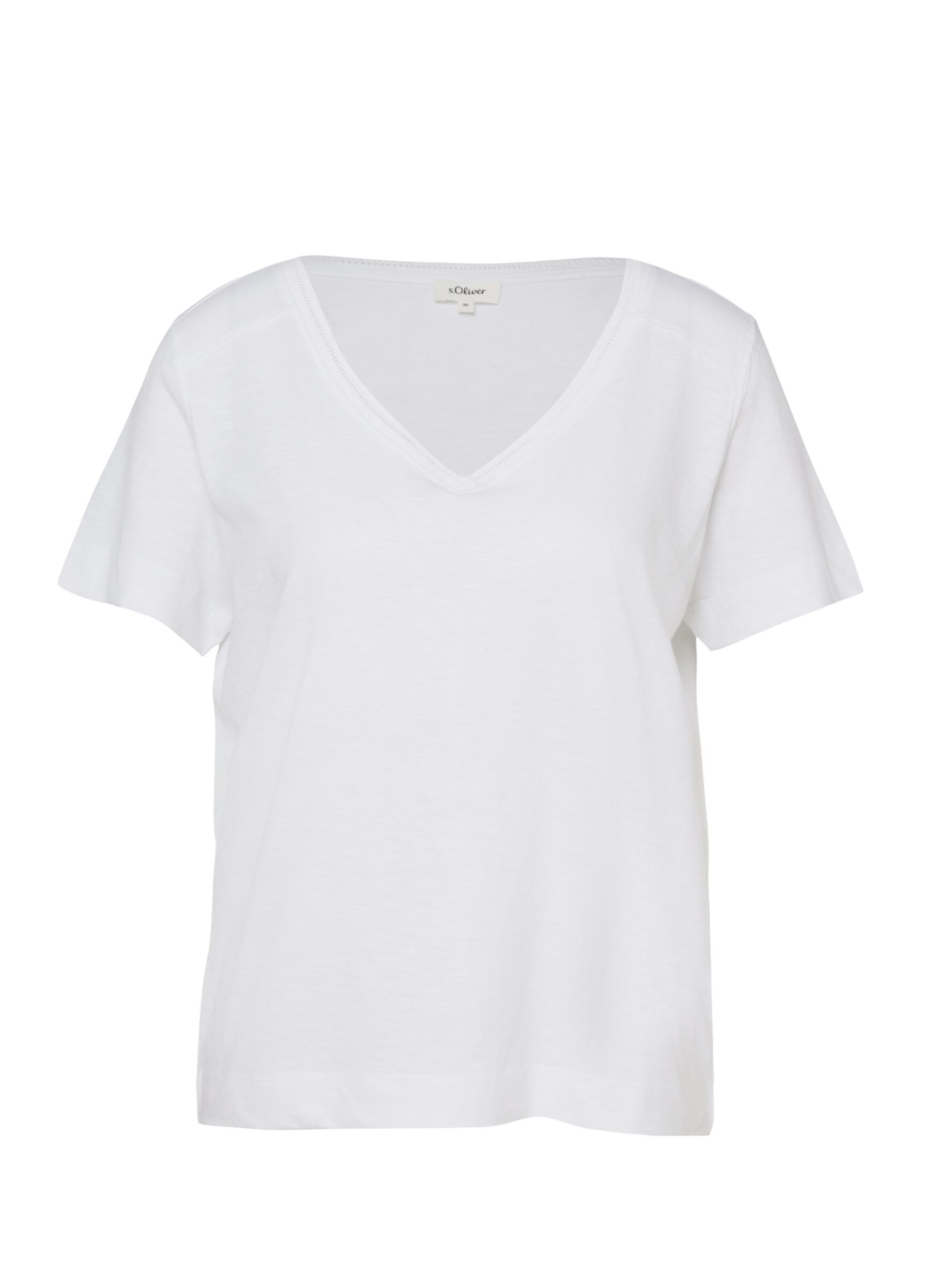 s.Oliver T-shirt 's.Oliver - Dames t-shirt' en XXXL en blanc, Vue avec produit