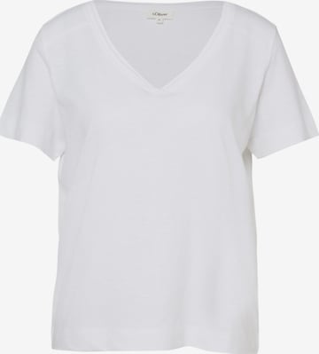 T-shirt 's.Oliver - Dames t-shirt' s.Oliver en blanc : devant