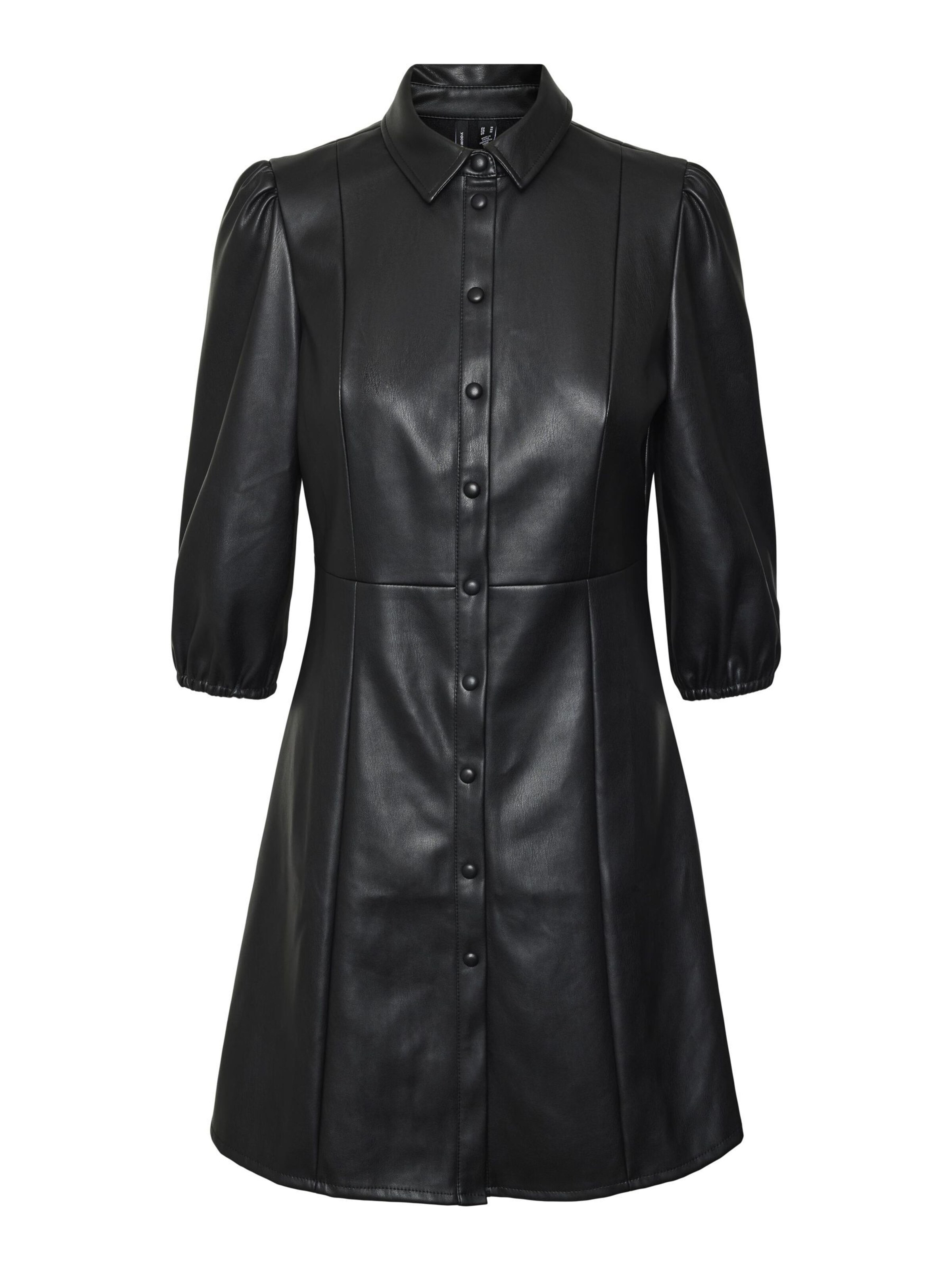 VERO MODA Blousejurk 'SIGGI ' in Zwart: voorkant