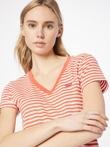 LEVI'S ® Shirt 'Perfect Vneck' in Rot