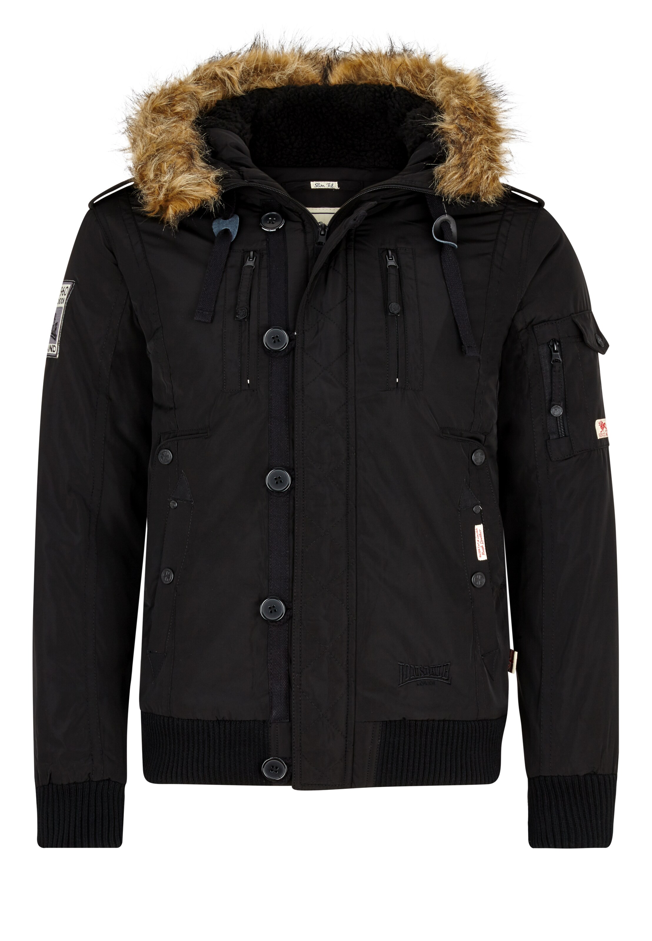 LONSDALE Jacke 'Jarreth' in Schwarz: Vorderseite