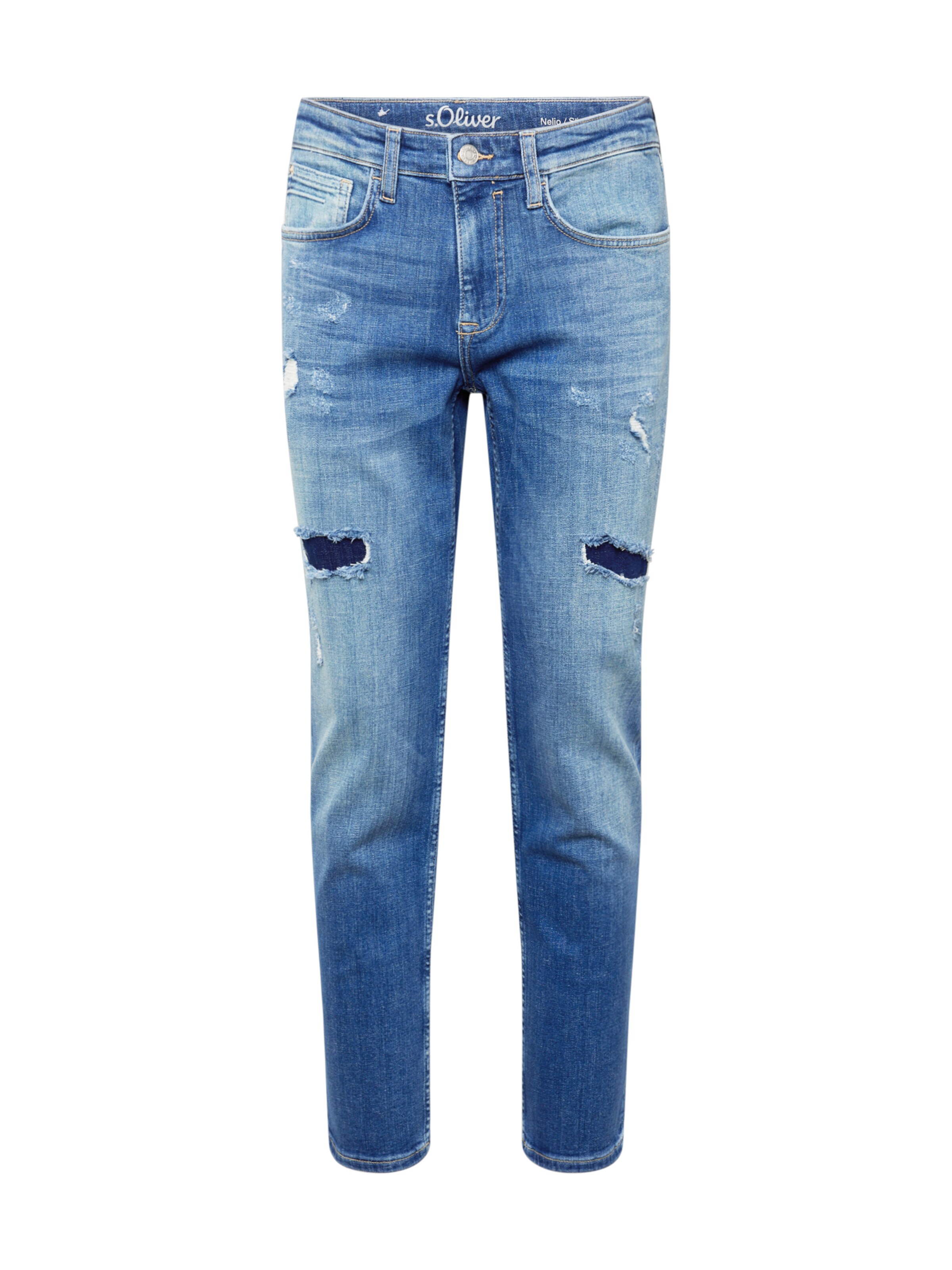 s.Oliver Slimfit Jeans 'Nelio' in Blau: Vorderseite