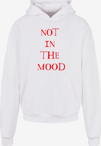 Merchcode Sweatshirt 'NITM - Hollow' in White: front